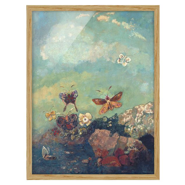 Obrazy w ramie do łazienki Odilon Redon - Motyle