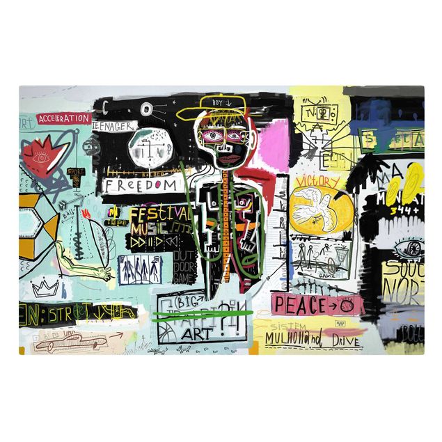 Kolorowe obrazy Abstract Graffiti Art
