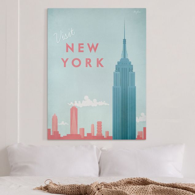 Obrazy na płótnie Ameryka Plakat podróżniczy - Nowy Jork