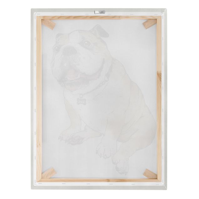 Obrazy artystów ilustracja pies buldog obraz
