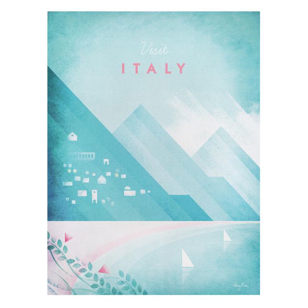Obrazy z górami Plakat podróżniczy - Włochy