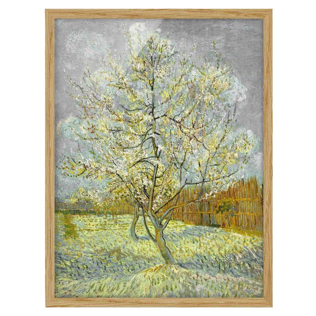 Obrazy w ramie krajobraz Vincent van Gogh - Różowe drzewo brzoskwiniowe