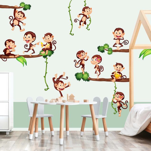 Pokój niemowlęcy i dziecięcy  Małpy z dżungli