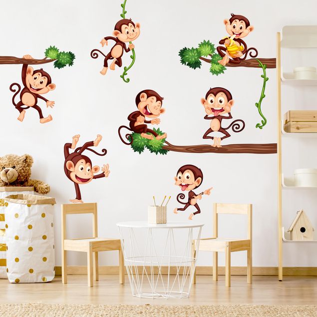 Pokój dziecięcy Rodzina małp