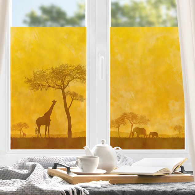Folia okienna do sypialni Niesamowita Kenia