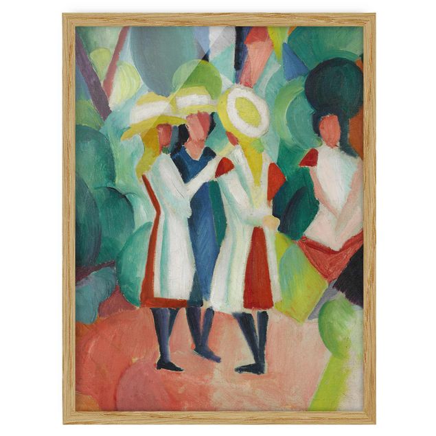 Obrazy w ramie do korytarzu August Macke - Trzy dziewczyny