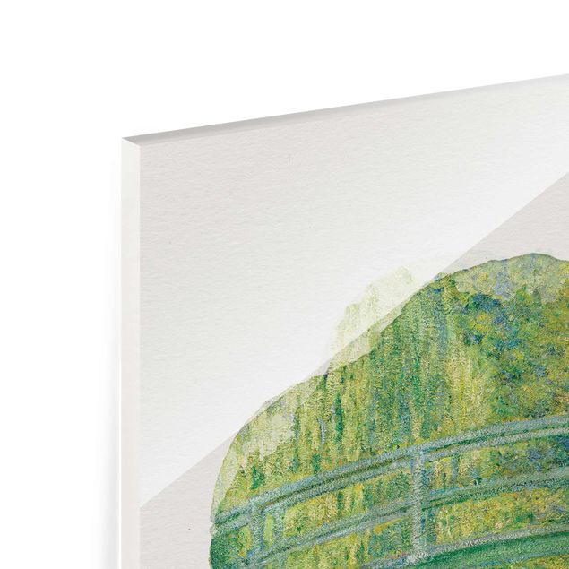 Obrazy do salonu nowoczesne Akwarele - Claude Monet - Mostek japoński