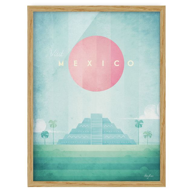 Obrazy w ramie do korytarzu Plakat podróżniczy - Meksyk