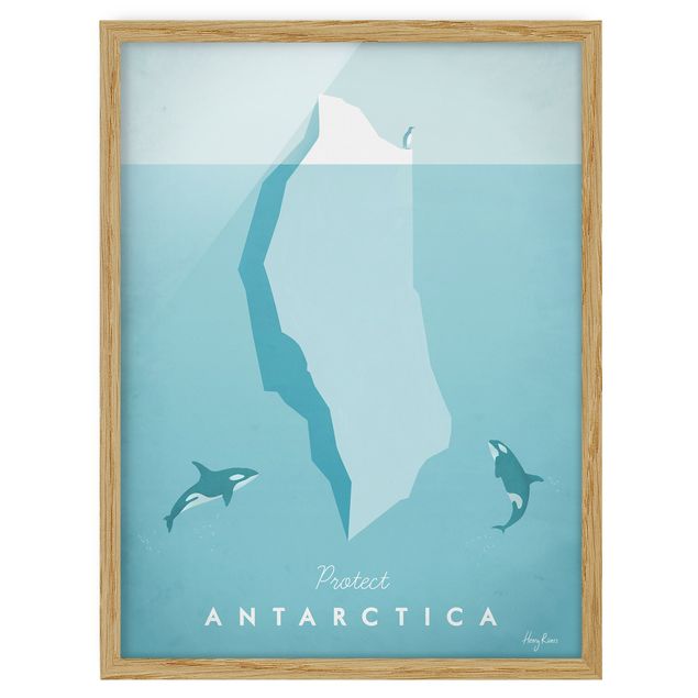 Obrazy w ramie krajobraz Plakat podróżniczy - Antarktyda
