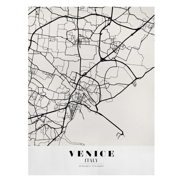 Obrazy powiedzenia Mapa miasta Wenecja - Klasyczna