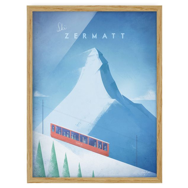 Obrazy w ramie do korytarzu Plakat podróżniczy - Zermatt