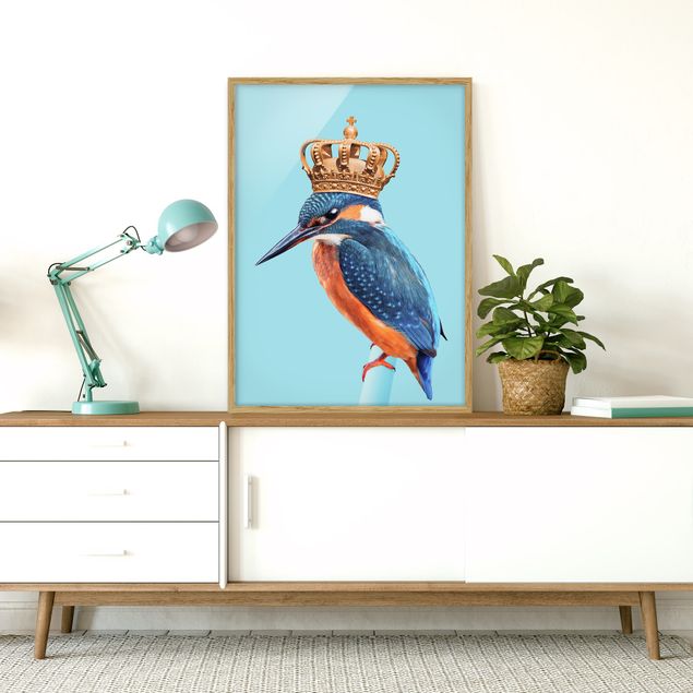 Obrazy w ramie do korytarzu Lodowy ptak z koroną