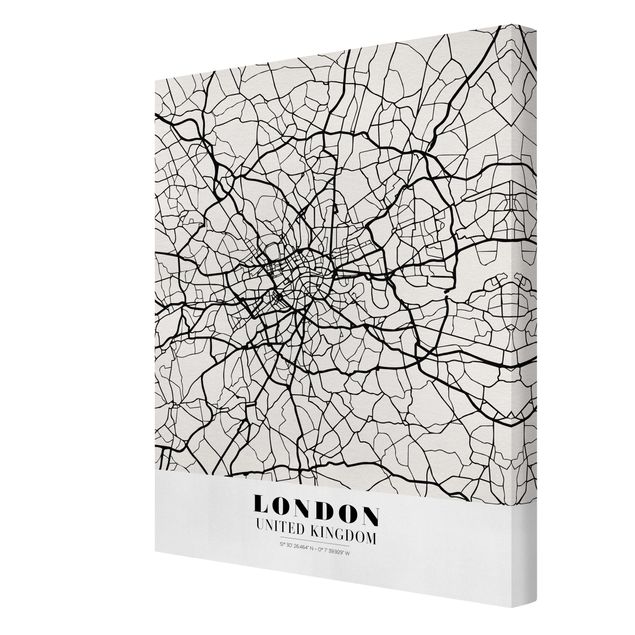Obrazy na płótnie Londyn City Map London - Klasyczna