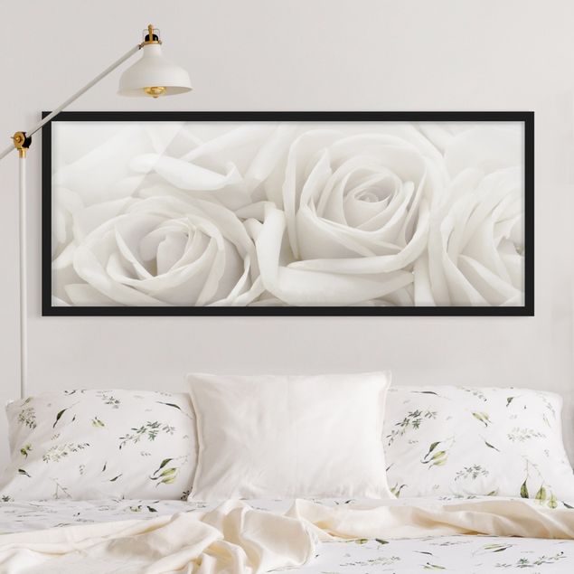 Obrazy w ramie do korytarzu Białe róże