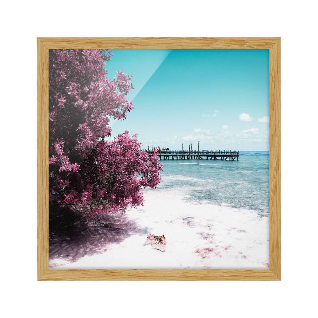 Obrazy w ramie plaża Paradise Beach Isla Mujeres