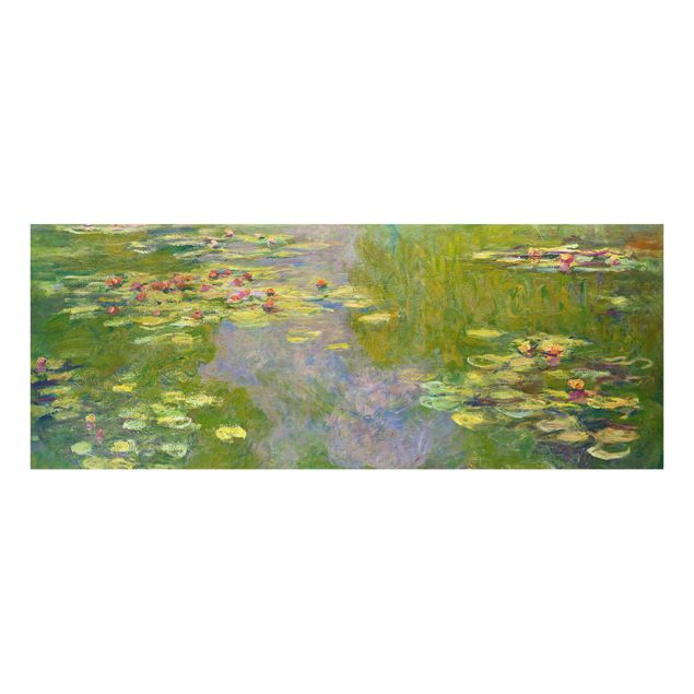 Obrazy na szkle panorama Claude Monet - Zielone lilie wodne
