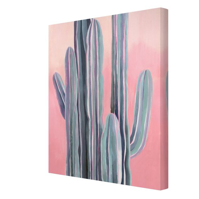 Obrazy na ścianę Kaktus na różowo I