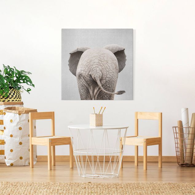 Nowoczesne obrazy do salonu Baby Elephant From Behind