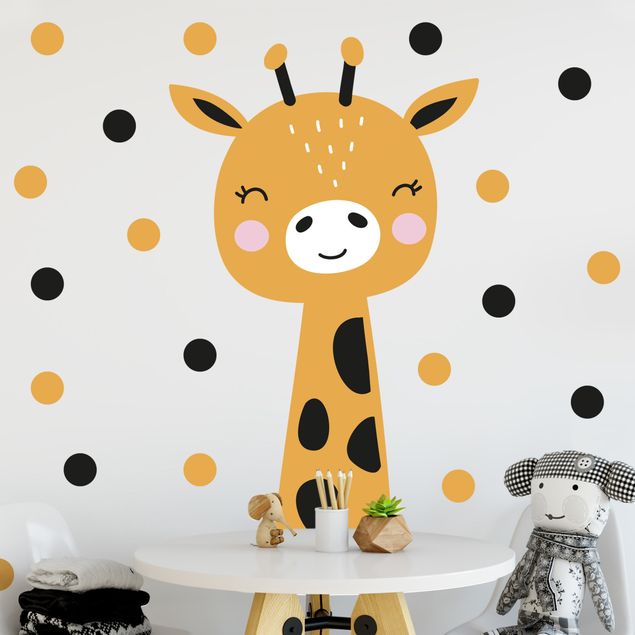 Naklejki na ścianę żyrafa Baby Żyrafa