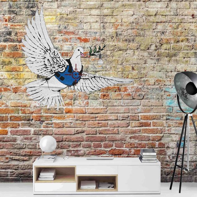 Tapety Dove Of Peace - Brandalised ft. graffiti by Banksy