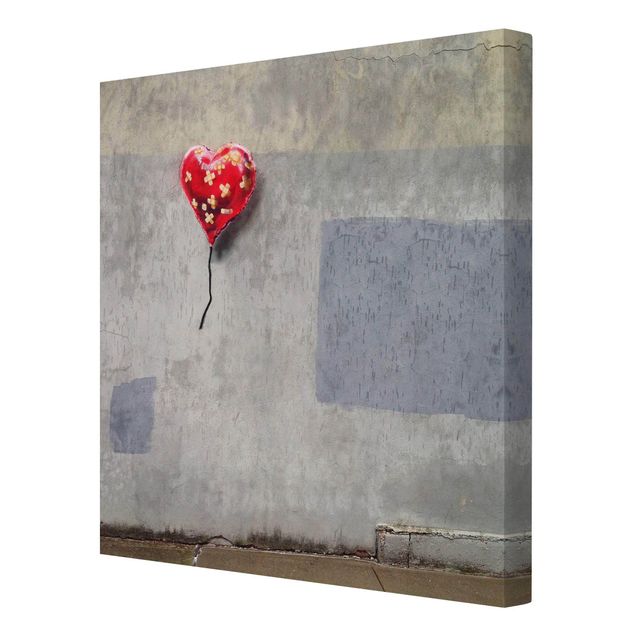Obrazy drukowane na płótnie Banksy - Heart Balloon With Plasters