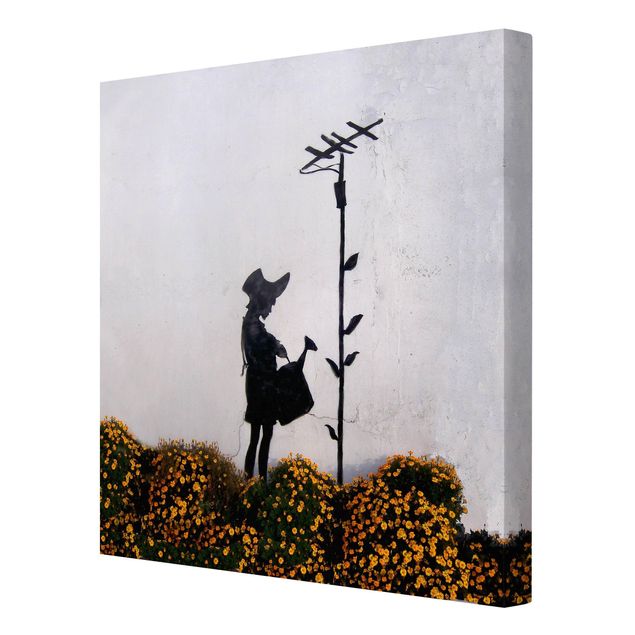 Obrazy na płótnie Banksy - Girl With Watering can