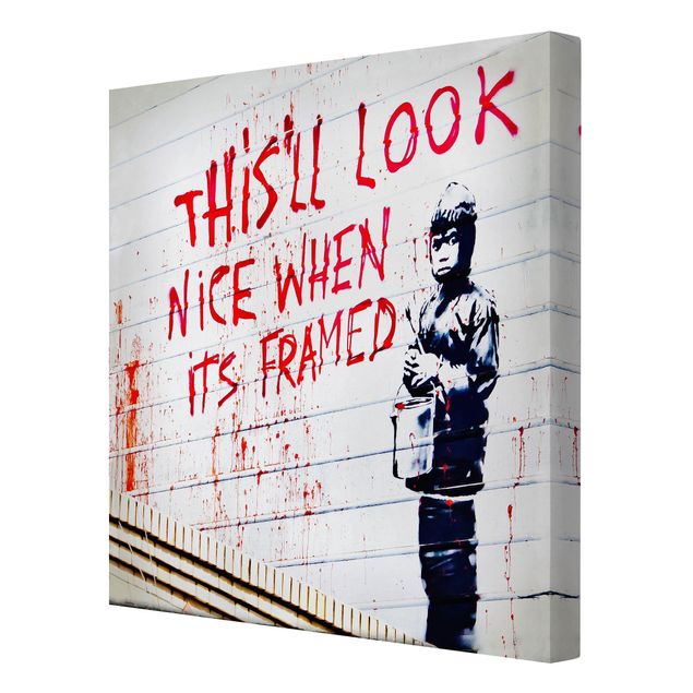 Obrazy na ścianę Nice When Its Framed - Brandalised ft. Graffiti by Banksy