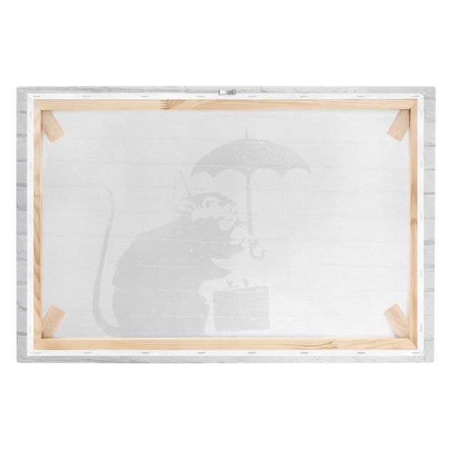 Obraz na płótnie Banksy - Rat With Umbrella