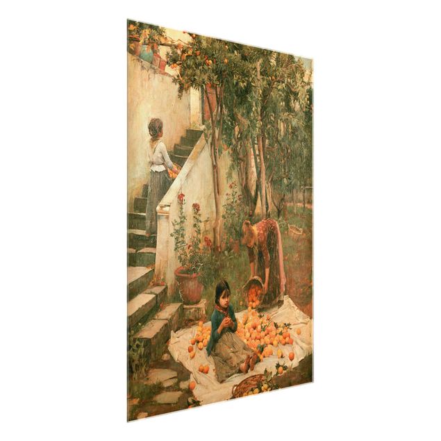 Obrazy na szkle artyści John William Waterhouse - The Orange Pickers