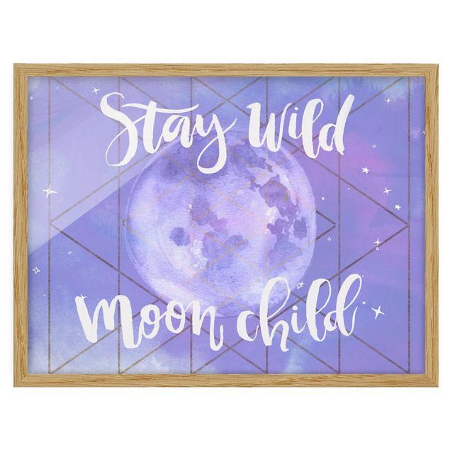 Obrazy w ramie do kuchni Moon Child - Stay wild