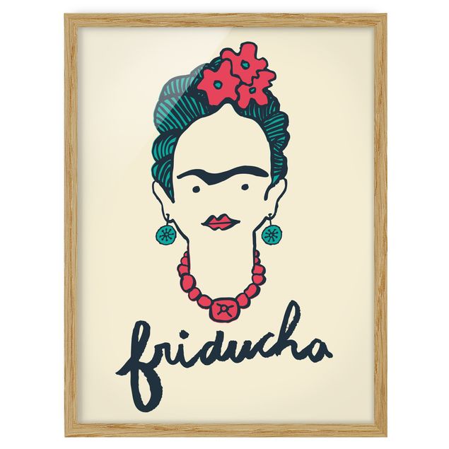 Obrazy w ramie do łazienki Frida Kahlo - Friducha