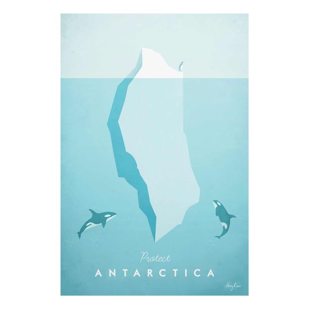 Obrazy na szkle plaża Plakat podróżniczy - Antarktyda