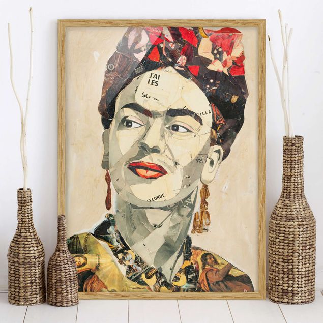 Dekoracja do kuchni Frida Kahlo - kolaż Nr 2