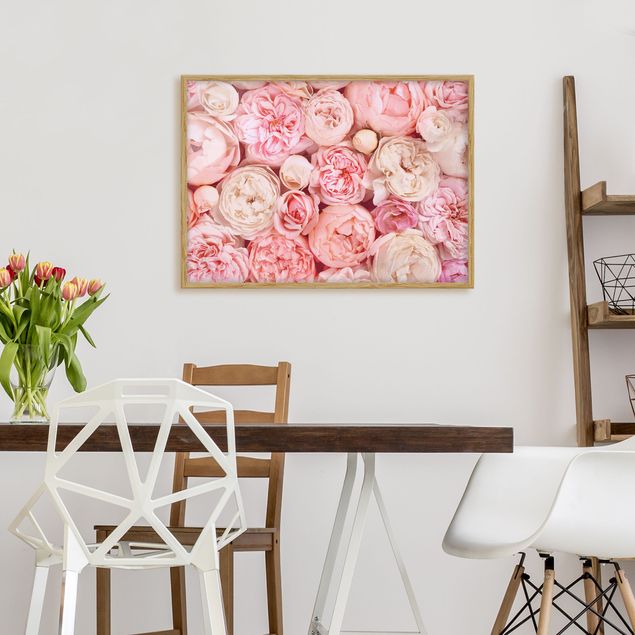 Obrazy w ramie do korytarzu Rosy Rosé Coral Shabby