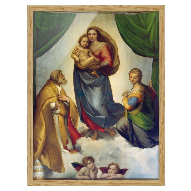 Obrazy w ramie do korytarzu Raffael - Madonna Sykstyńska