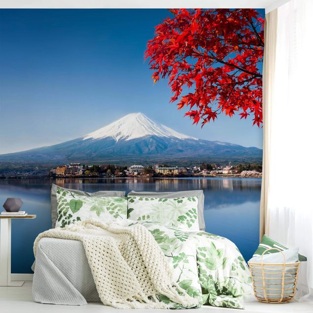 Tapeta krajobrazy Góra Fuji jesienią