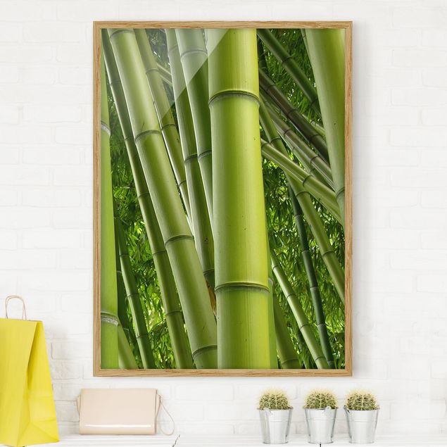 Obrazy w ramie krajobraz Drzewa bambusowe Nr 2