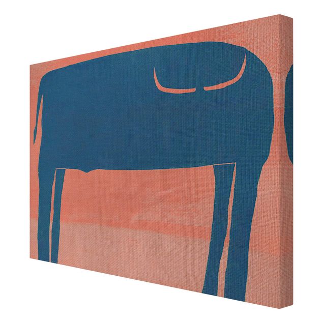 Obrazy na płótnie abstrakcja Niebieski Bull