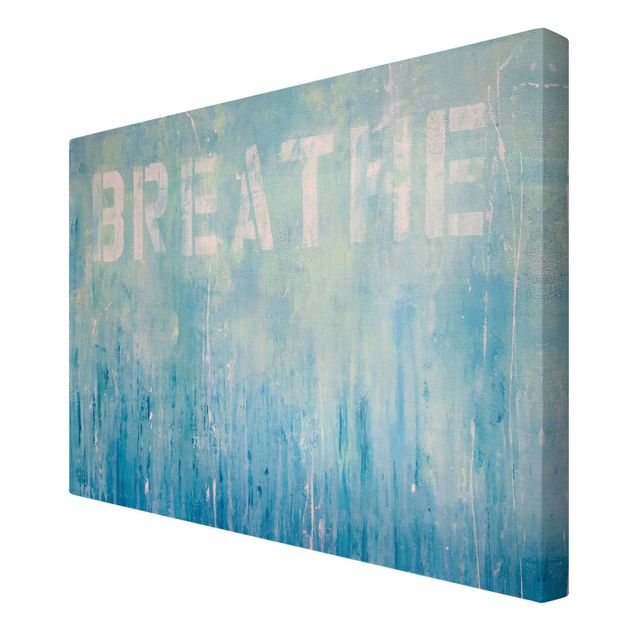 Obraz niebieski Breathe Street Art
