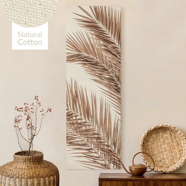 Dekoracja do kuchni Brązowe liście palmy