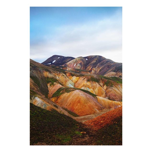Obrazy do salonu Kolorowe góry na Islandii