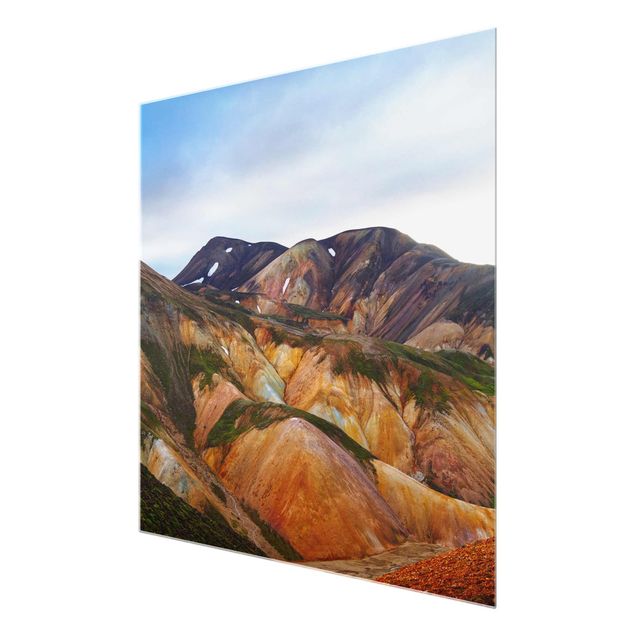 Obrazy nowoczesne Kolorowe góry na Islandii