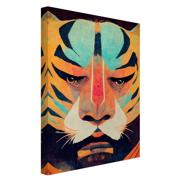 Obraz z tygrysem Colourful Tiger Illustration