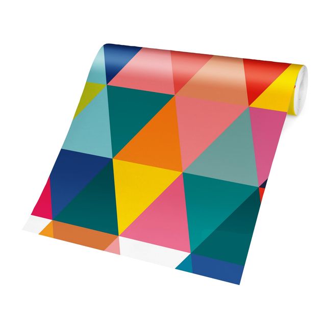 Fototapety Kolorowy wzór trójkątów