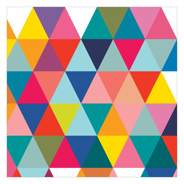 Fototapeta - Kolorowy wzór trójkątów