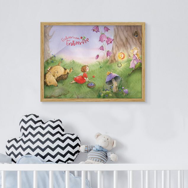 Obrazy w ramie dla dzieci Truskawkowa wróżka - W lesie
