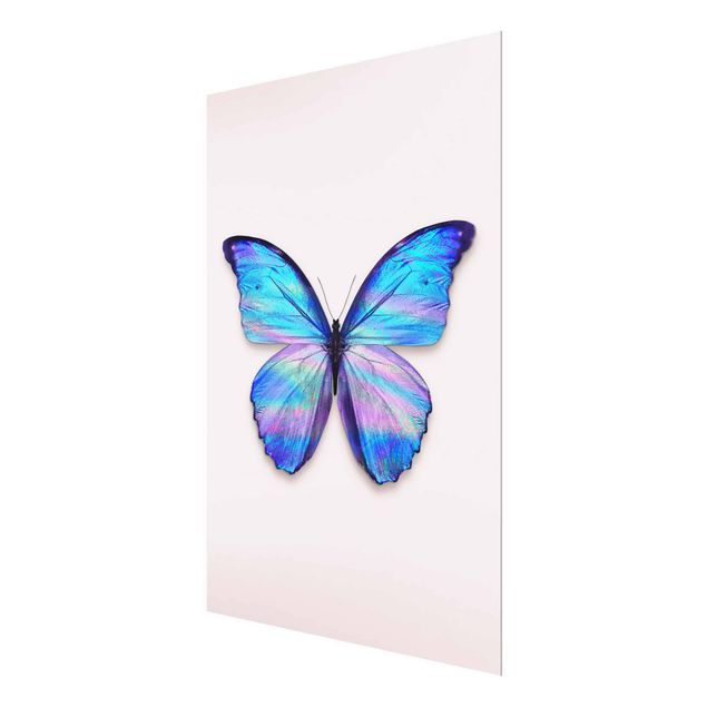 Obrazy na szkle artyści Holograficzny motyl