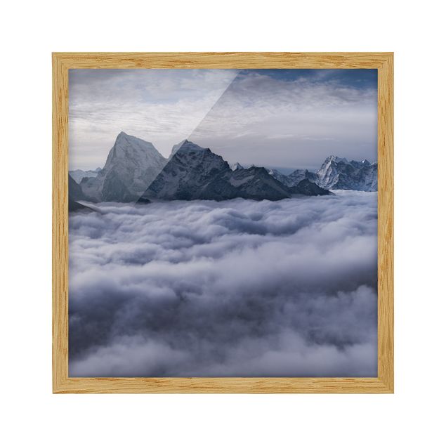 Obrazy w ramie do łazienki Morze chmur w Himalajach