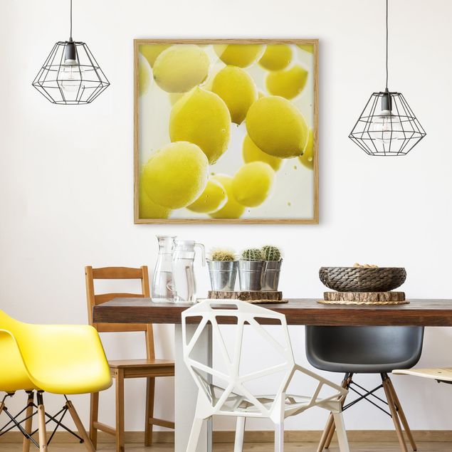 Obrazy nowoczesny Citrony w wodzie