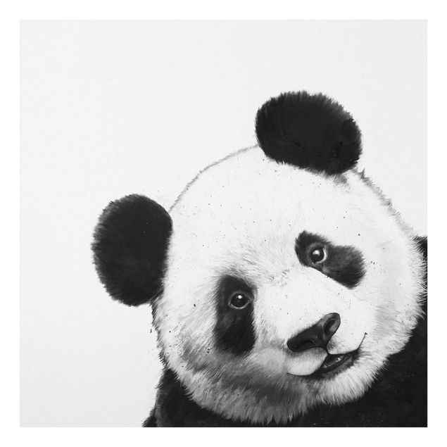 Nowoczesne obrazy Ilustracja Panda Czarno Biała Malarstwo